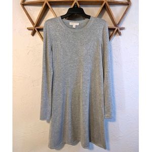 Michael Kors Large Metallic Silver Sweater Dress